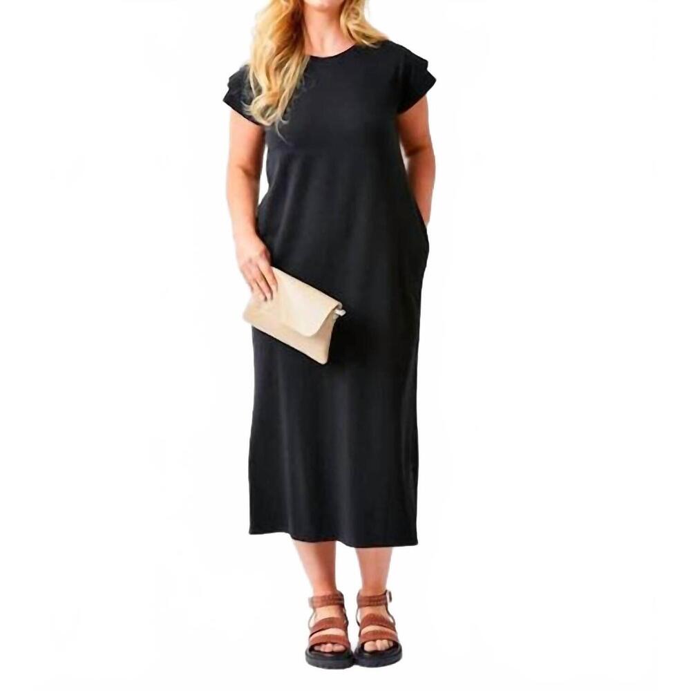 NEW SUZY D joy jersey t shirt dress in black